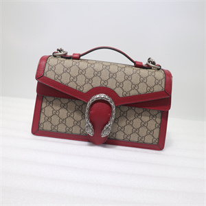 Gu.cci Dionysus GG Supreme Top Handle Shoudler Bag Red 621512