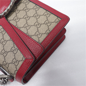 Gu.cci Dionysus GG Supreme Top Handle Shoudler Bag Red 621512