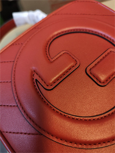 Gu.cci Blondie Top Handle Bag Red Leather 744434