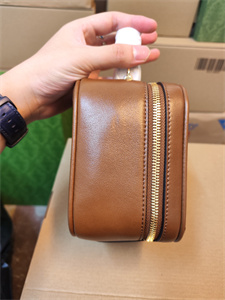 Gu.cci Blondie Top Handle Bag Brown Leather 744434