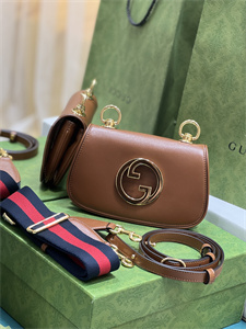 Gu.cci Blondie Mini Bag Brown Leather 698643