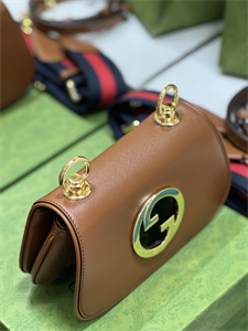 Gu.cci Blondie Mini Bag Brown Leather 698643