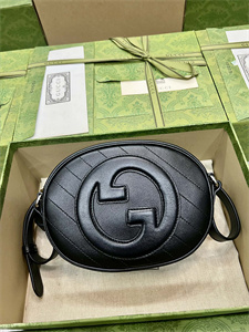 Gu.cci Blondie Mini Shoulder Bag Black Leather 760175