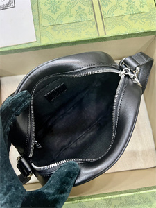 Gu.cci Blondie Mini Shoulder Bag Black Leather 760175