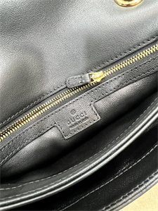 Gu.cci Blondie Medium Top Handle Bag Black Leather 721172