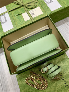 Gu.cci Blondie Small Top Handle Bag Light Green Leather 735101