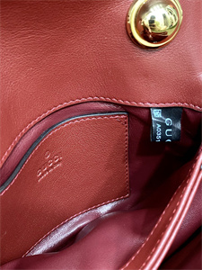 Gu.cci Blondie Mini Bag Red Leather 698643