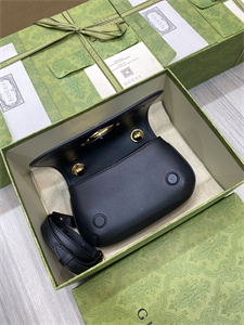 Gu.cci Blondie Mini Shoulder Bag Black Leather 724645