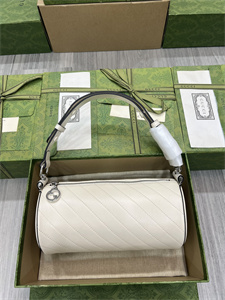 Gu.cci Blondie Small Shoulder Bag White Leather 760169