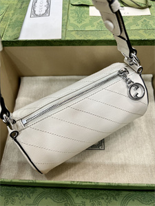 Gu.cci Blondie Mini Shoulder Bag White Leather 760170