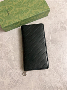 Gu.cci Blondie Zip Around Wallet Black Leather 760312