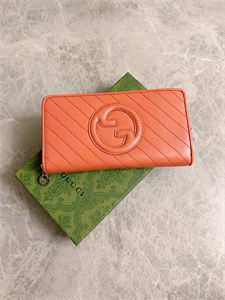 Gu.cci Blondie Zip Around Wallet Pink Leather 760312