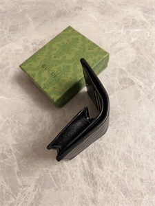 Gu.cci Blondie Card Case Wallet Black Leather 760317