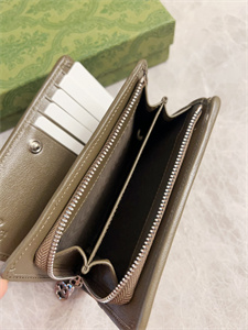 Gu.cci Blondie Wallet Dark Grey Leather 760336