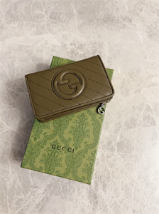 Gu.cci Blondie Wallet Dark Grey Leather 760336