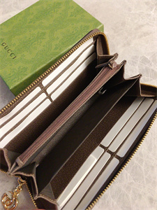 Gu.cci Ophidia GG Zipper Around Wallet Supreme Canvas 523154