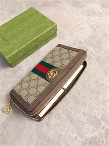 Gu.cci Ophidia GG Zipper Around Wallet Supreme Canvas 523154