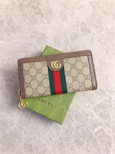 Gu.cci Ophidia GG Zipper Around Wallet Supreme Canvas 523154