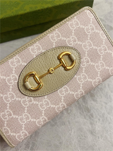 Gu.cci Horsebit 1955 Zip Around Wallet GG Supreme Canvas 621889