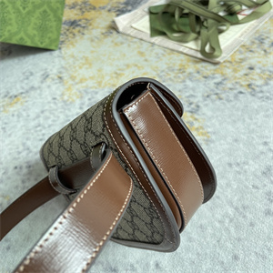 Gu.cci Horsebit 1955 Rounded Belt Bag Supreme Canvas 760198