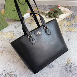 Gu.cci Ophidia Mini Tote Bag Black Leather 765043