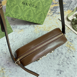 Gu.cci Horsebit 1955 Small Shoulder Bag Brown Leather 760196