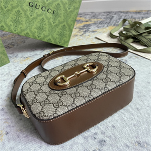 Gu.cci Horsebit 1955 Small Shoulder Bag Supreme Canvas 760196