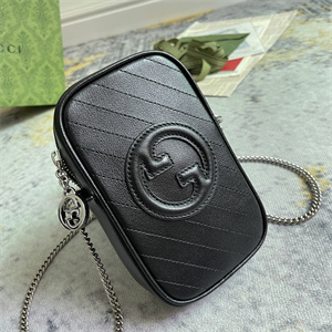 Gu.cci Blondie Mini Bag Black Leather 760315