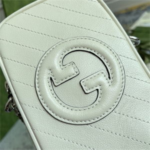 Gu.cci Blondie Mini Bag White Leather 760315