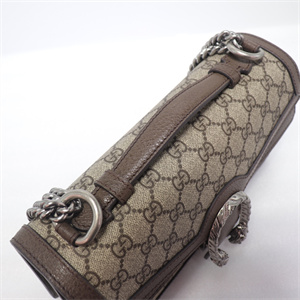 Gu.cci Dionysus GG Supreme Top Handle Shoudler Bag Brown 621512