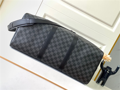 L.V Keepall Bandoulière 50 Damier Graphite M41416