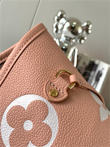 L.V Neverful MM Monogram Empreinte Pink M46329