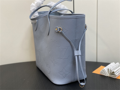 L.V Neverful MM Monogram Empreinte Grey Blue M46482