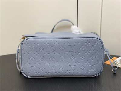 L.V Neverful MM Monogram Empreinte Grey Blue M46482
