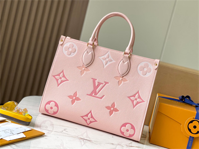 L.V ONTHEGO MM Monogram Empreinte Gradient Pink M46542