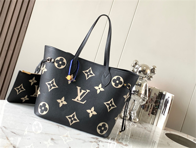 L.V Neverful MM Monogram Empreinte Black/Beige M58907