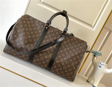 L.V Keepall Bandoulière 50 Monogram Macassar M56713