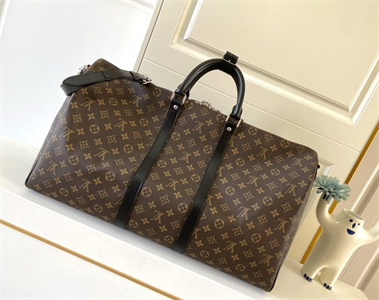 L.V Keepall Bandoulière 55 Monogram Macassar M56714