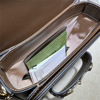 Gu.cci Horsebit 1955 Mini Rounded Bag GG Canvas 760191