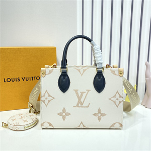 L.V ONTHEGO PM Giant Monogram Canvas M24533