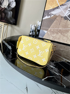 L.V Mini Pochette Accessories Monogram Empreinte Yellow M46129
