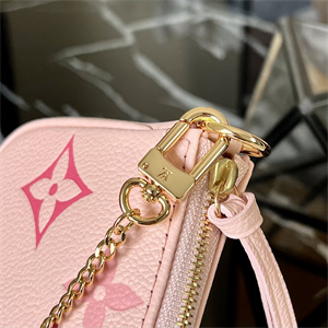 L.V Mini Pochette Accessories Monogram Empreinte Pink M80501