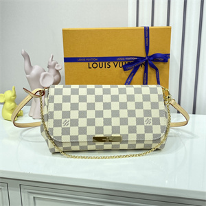 L.V Favorite MM Bag Damier Azur N41275