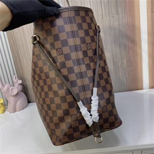 L.V Neverful GM Damier Ebene Inside Red N41357