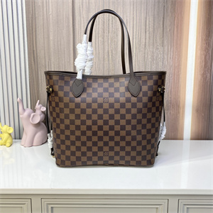 L.V Neverful MM Damier Ebene Inside Red N41358