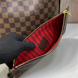 L.V Neverful MM Damier Ebene Inside Red N41358