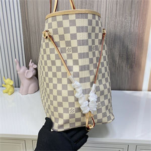L.V Neverful GM Damier Azur Inside Cream N41360