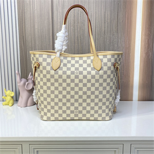 L.V Neverful MM Damier Azur Inside Pink N41605