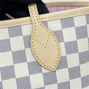 L.V Neverful MM Damier Azur Inside Pink N41605