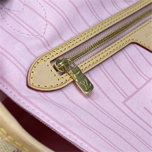 L.V Neverful MM Damier Azur Inside Pink N41605